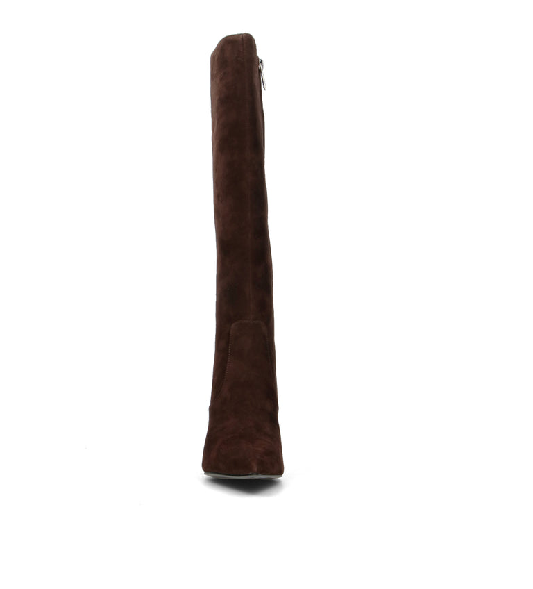 GUESS Stivale donna marrone in pelle