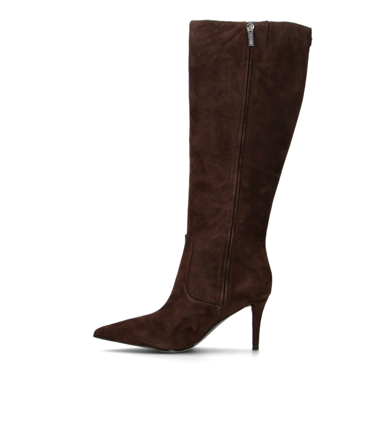 GUESS Stivale donna marrone in pelle