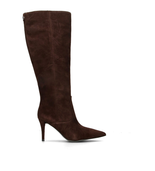 GUESS Stivale donna marrone in pelle