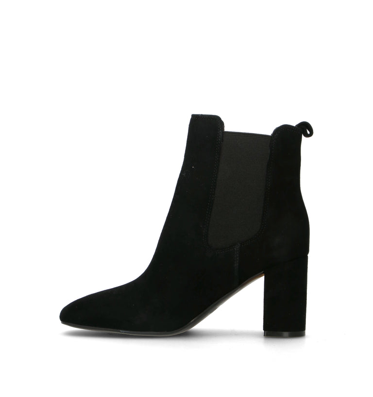 GUESS Tronchetto donna nero in pelle