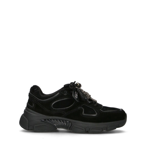 GUESS Sneaker donna nera in suede