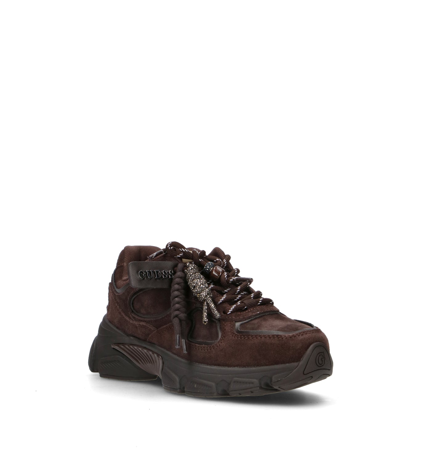 GUESS Sneaker donna marrone in suede