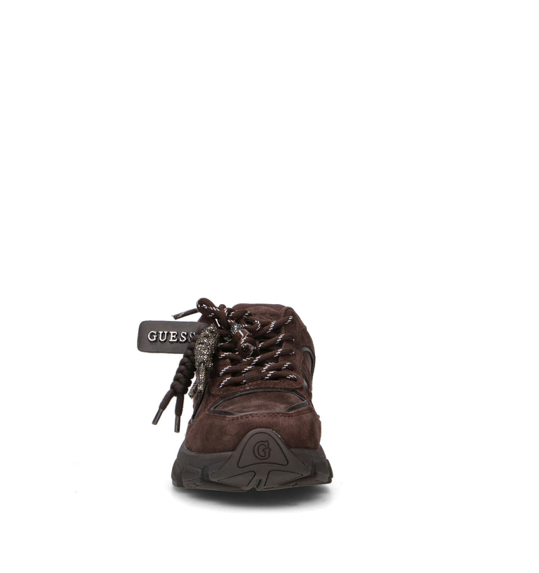 GUESS Sneaker donna marrone in suede