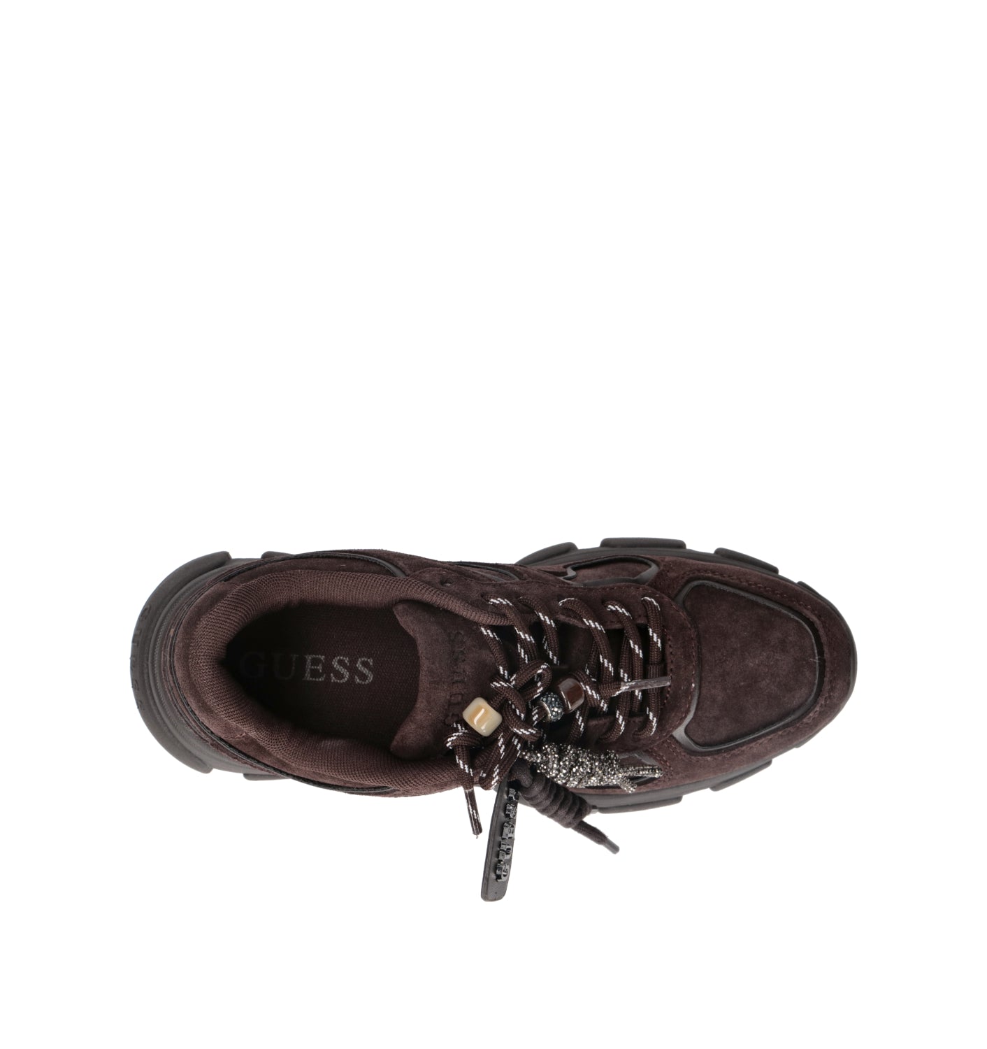 GUESS Sneaker donna marrone in suede
