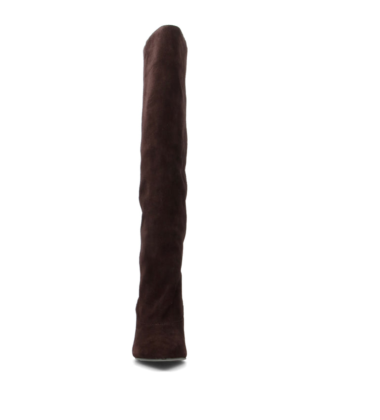 GUESS Stivale donna marrone in pelle