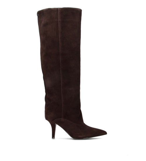 GUESS Stivale donna marrone in pelle