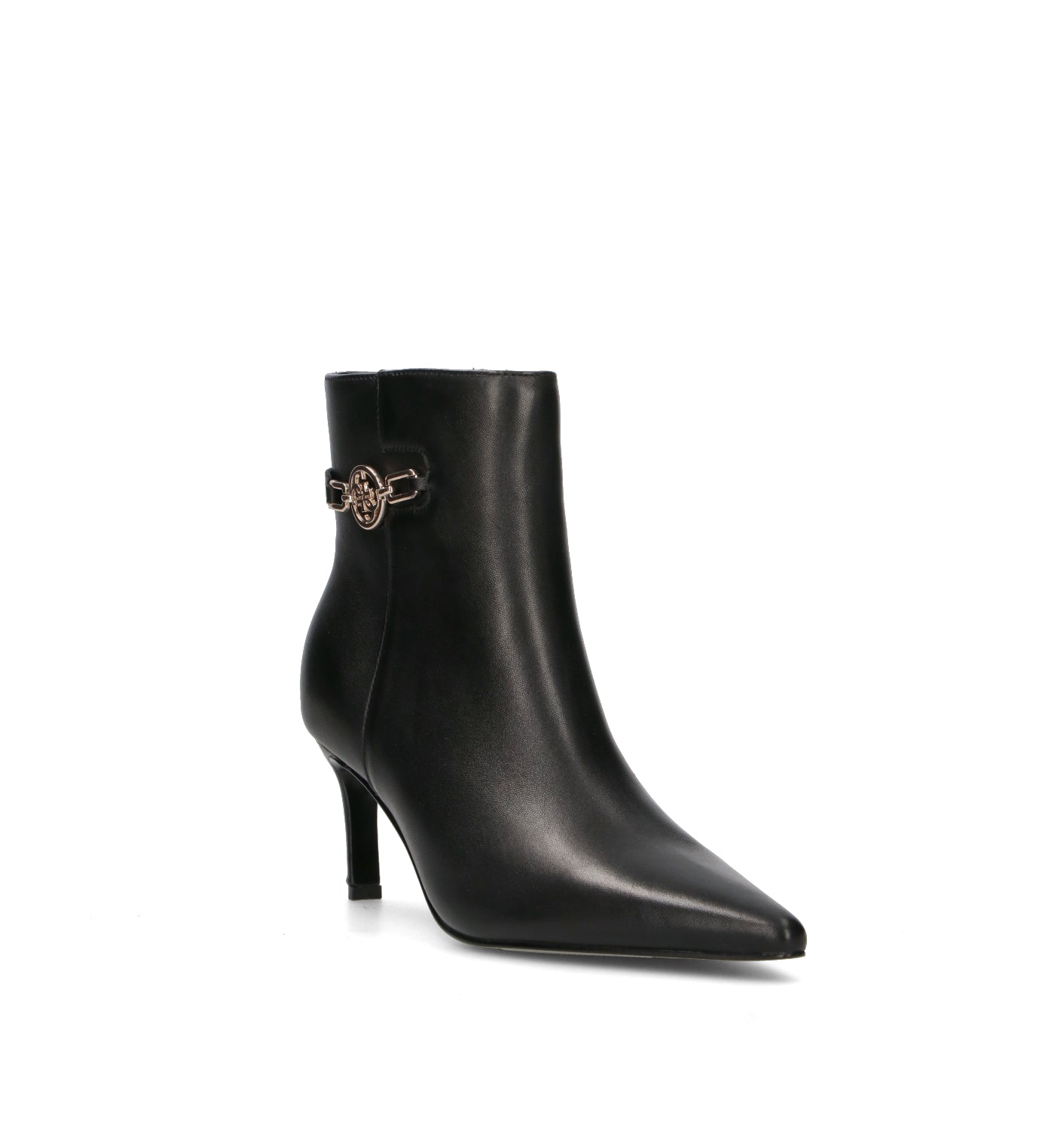 GUESS Tronchetto donna nero in pelle