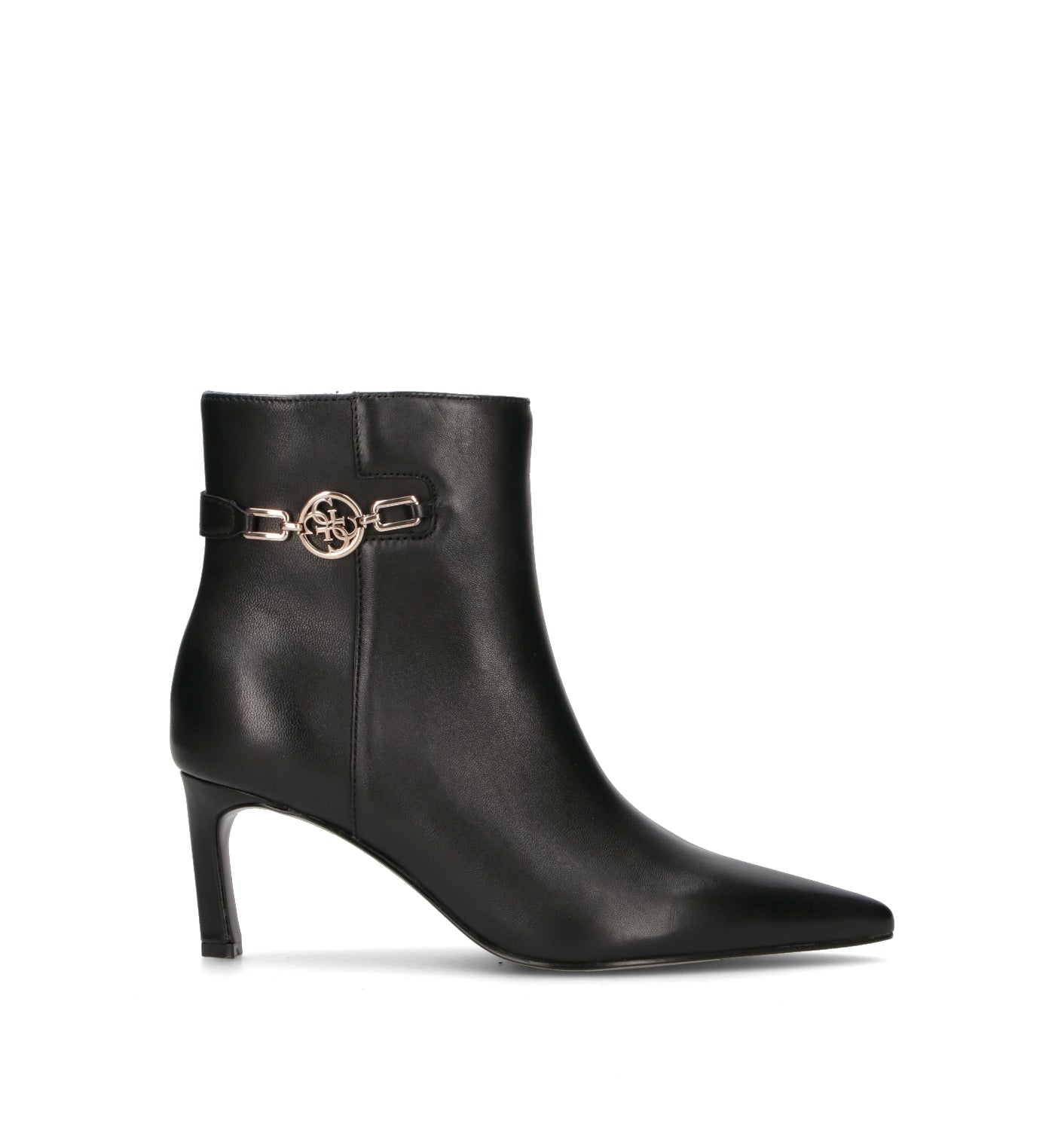 GUESS Tronchetto donna nero in pelle
