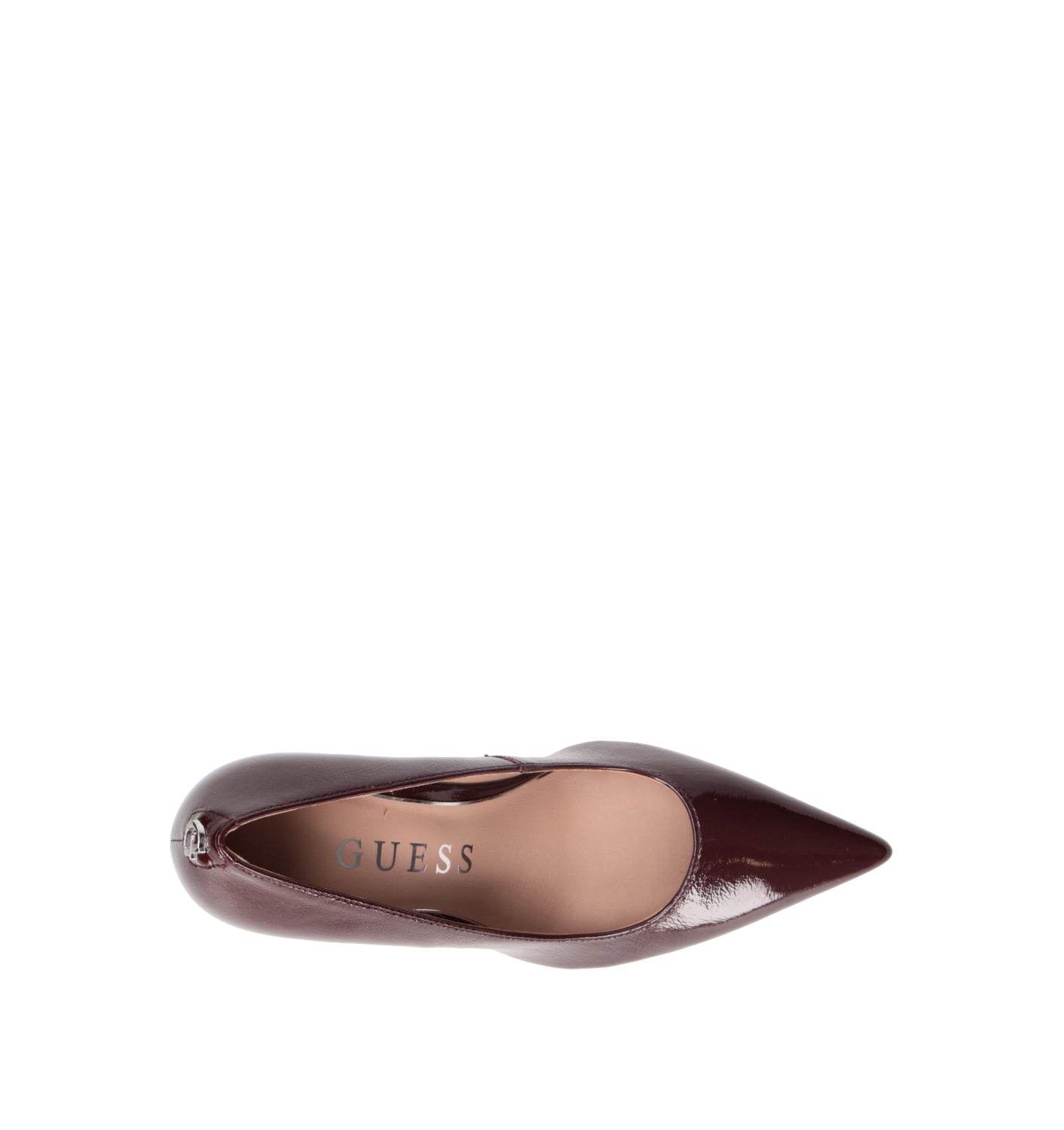 GUESS Décolleté donna bordeaux in pelle