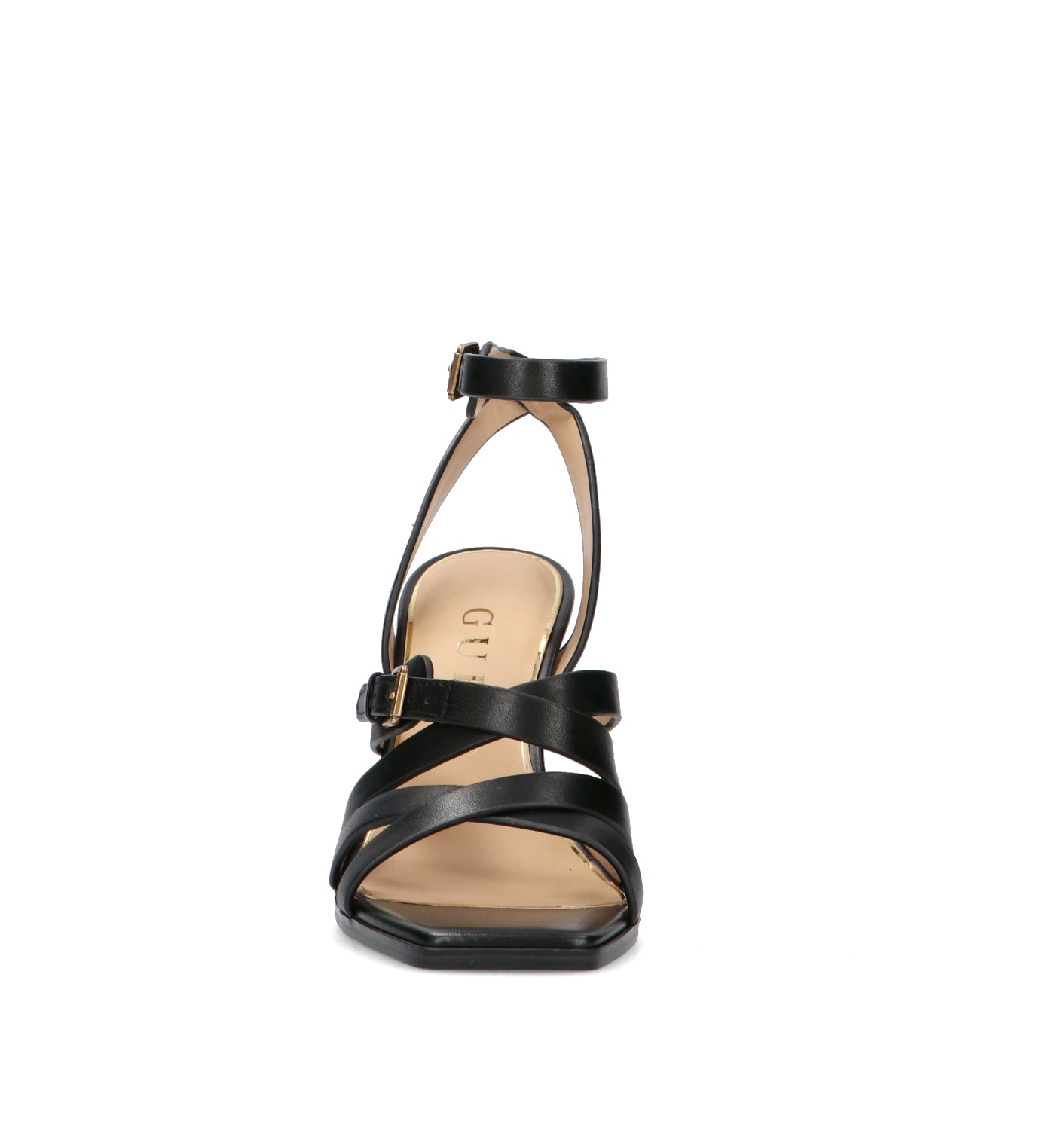 GUESS Sandalo donna nero in pelle