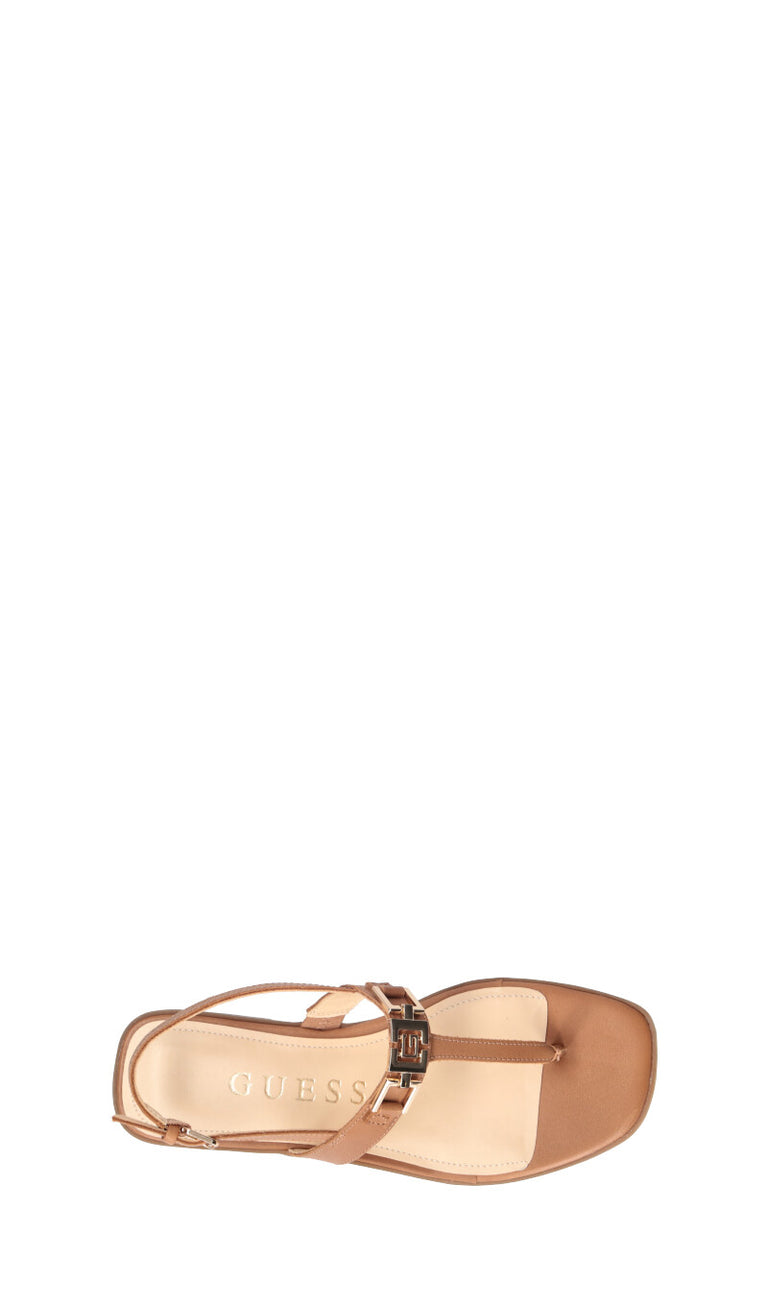 GUESS Sandalo donna tan in pelle
