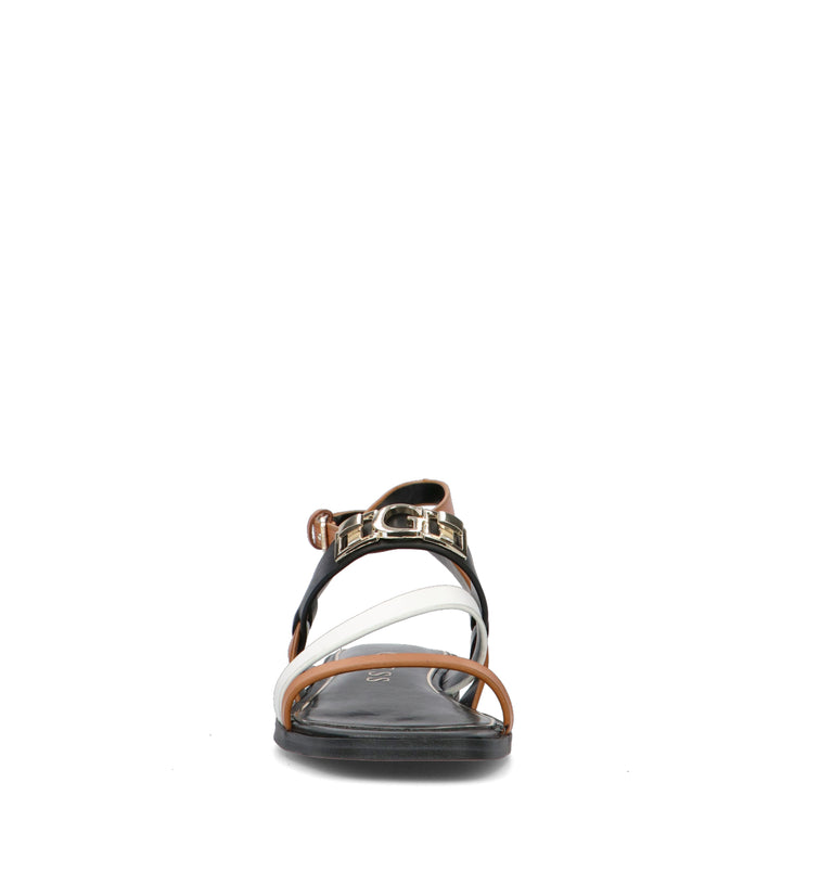 GUESS Sandalo donna marrone in pelle