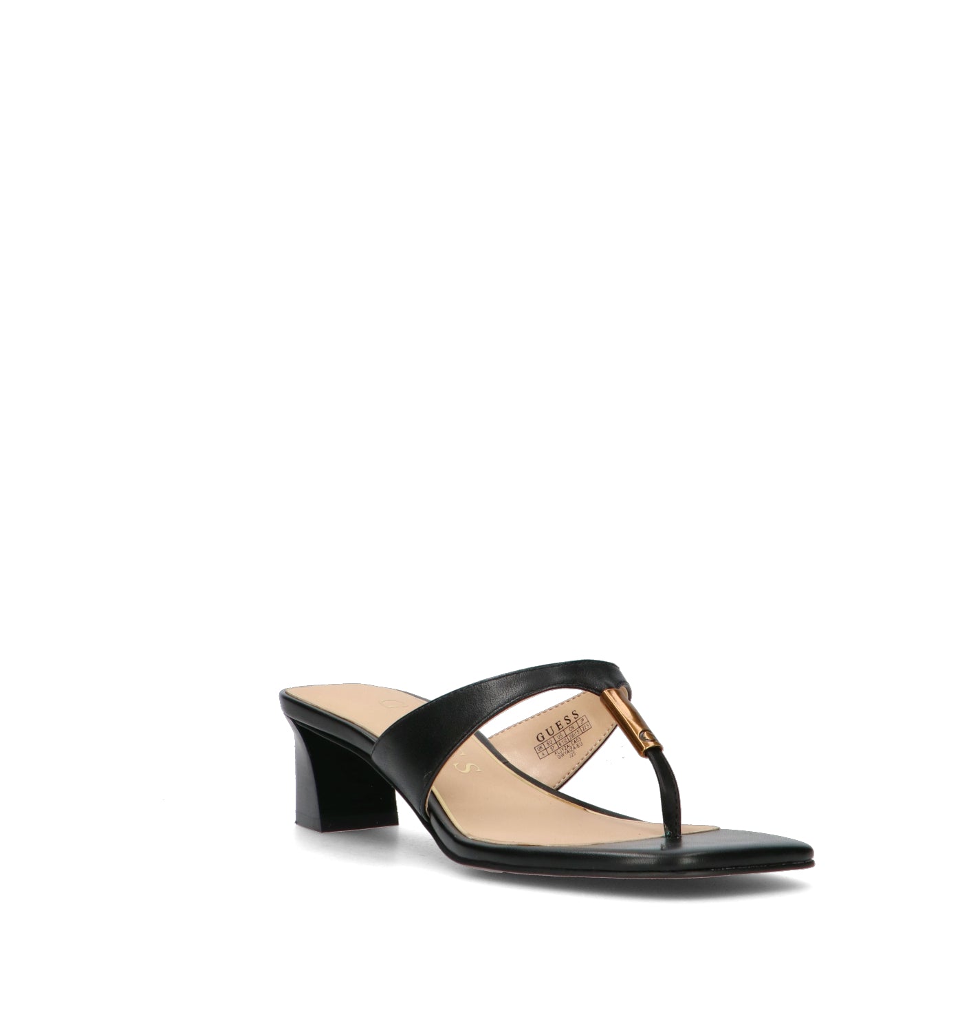 GUESS Sandalo donna nero in pelle
