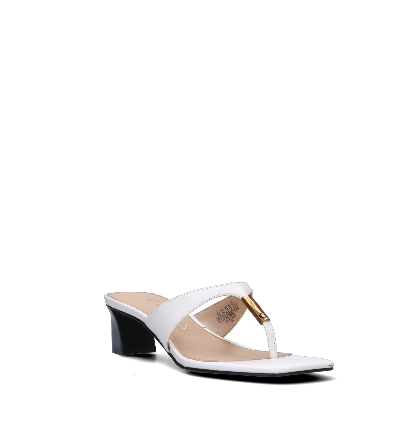GUESS Sandalo donna bianco in pelle