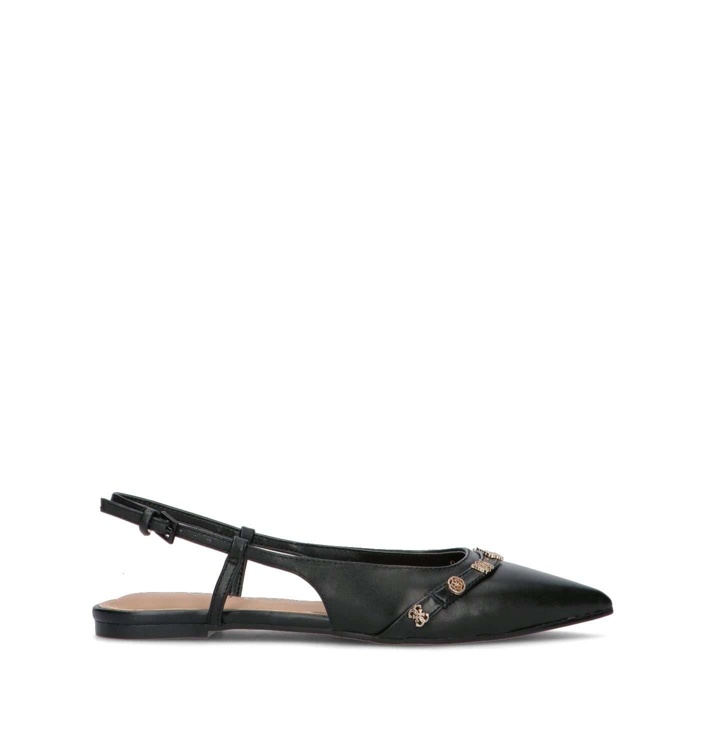 GUESS Slingabck donna nera in pelle