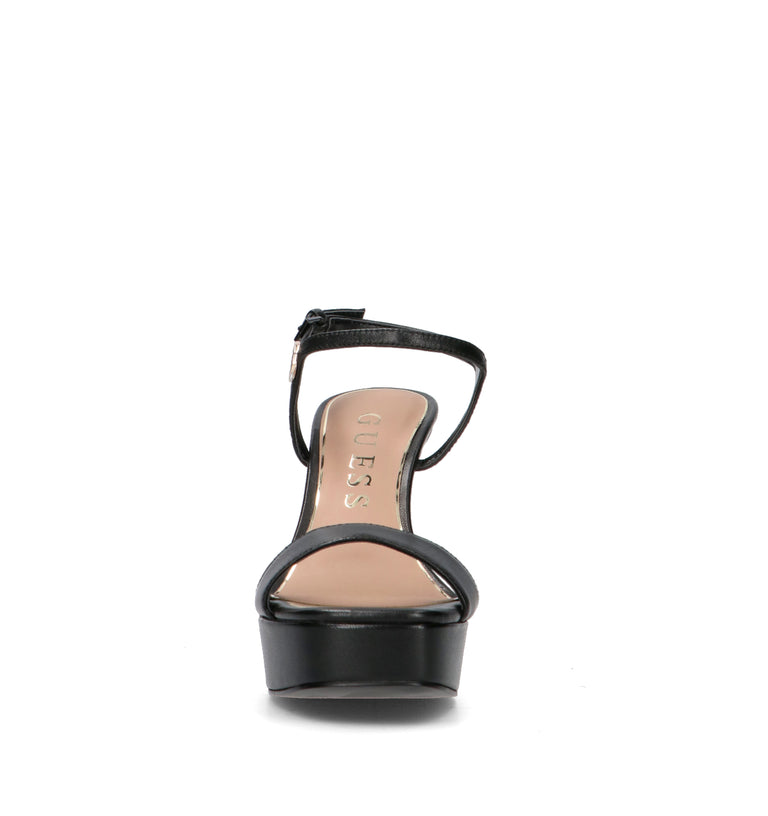 GUESS Sandalo donna nero in pelle