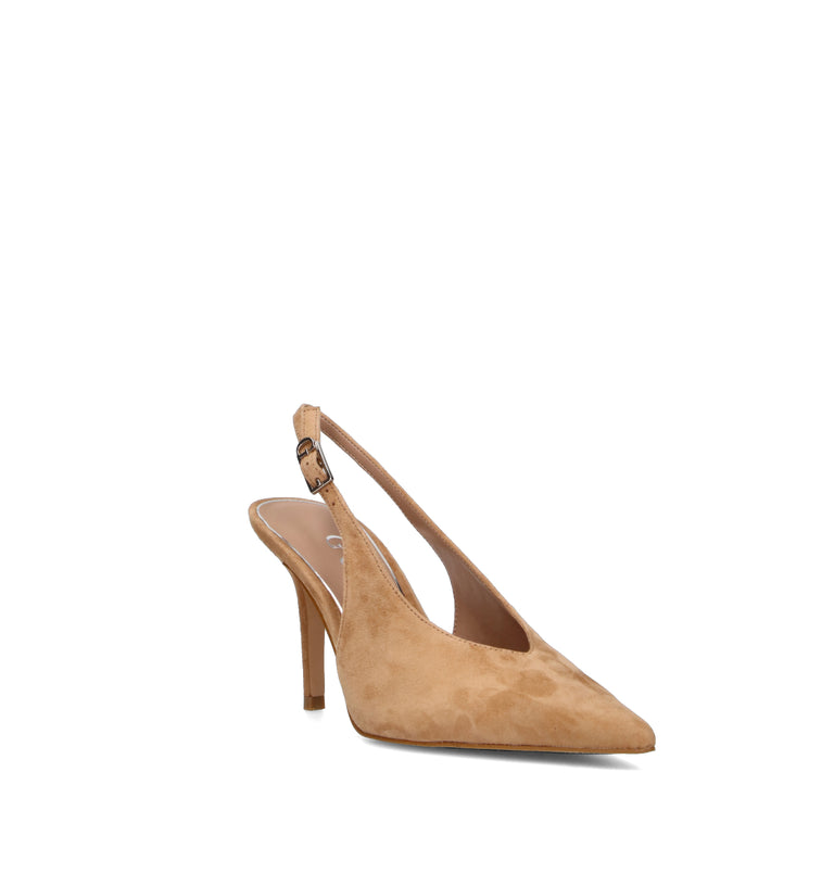 GUESS Slingback donna cammello in suede