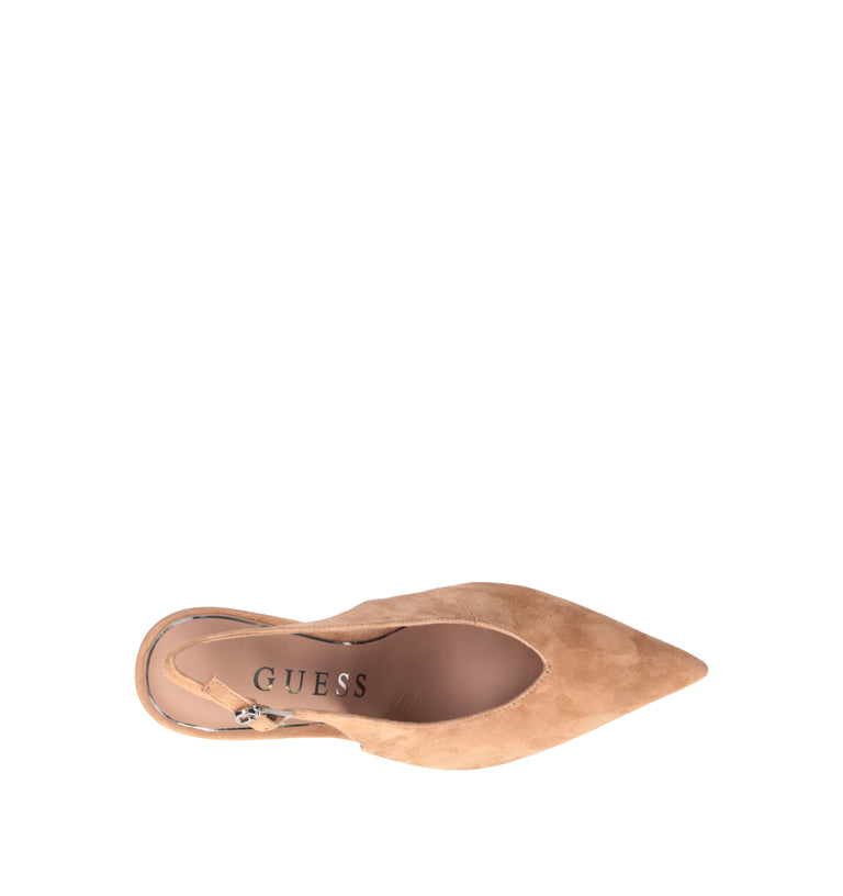 GUESS Slingback donna cammello in suede