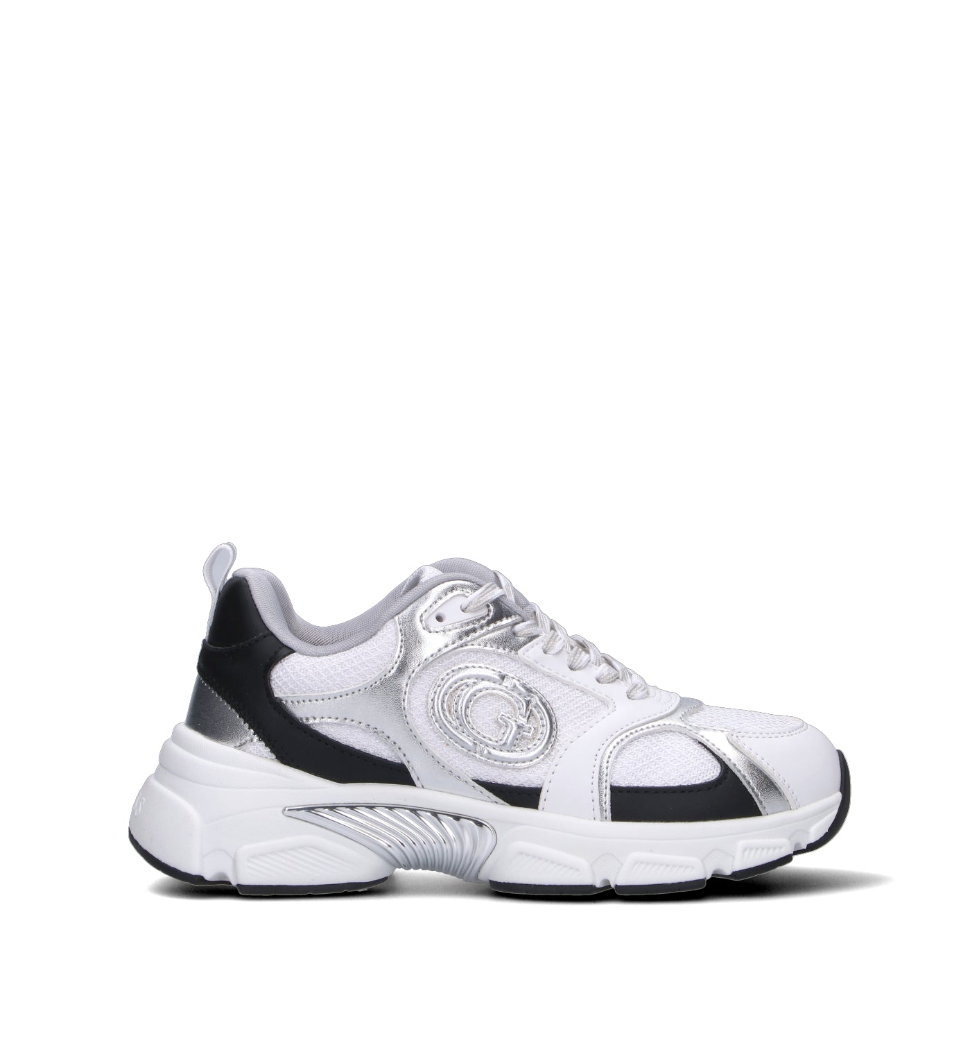 GUESS Sneaker donna bianca/argento