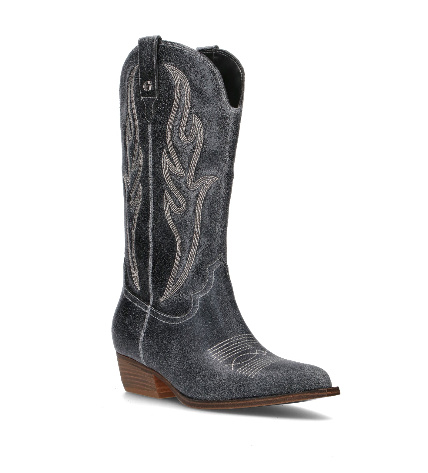 GUESS Stivale donna nero in pelle