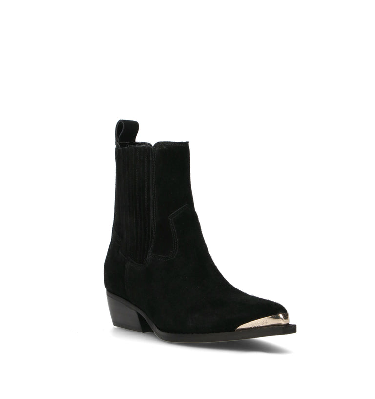 GUESS Tronchetto donna nero in suede
