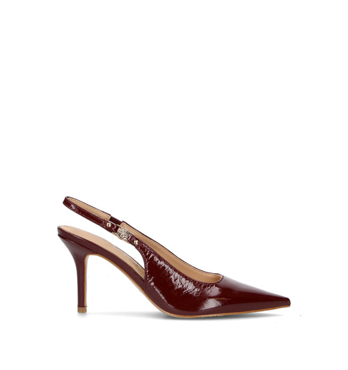 GUESS Slingback donna bordeaux in pelle