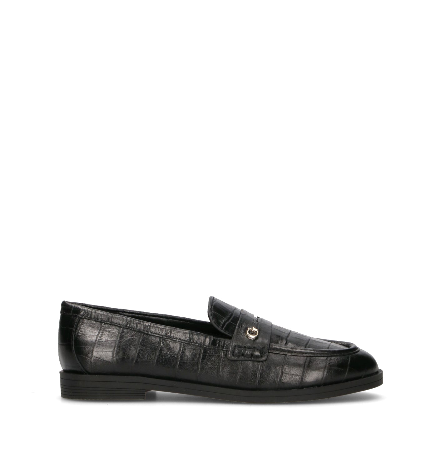 GUESS Mocassino donna nero in pelle