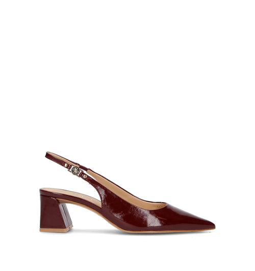 GUESS Slingback donna bordeaux in pelle