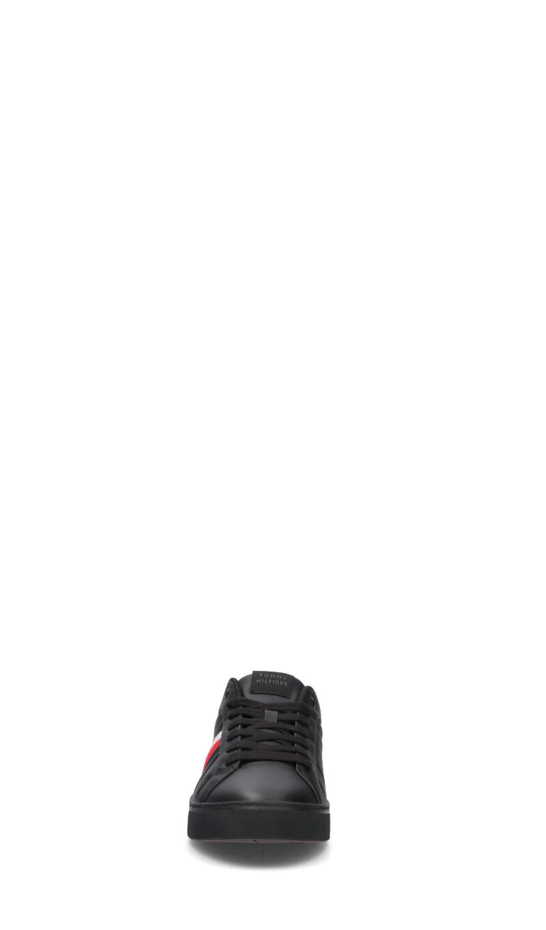 TOMMY HILFIGER Sneaker uomo nera in pelle