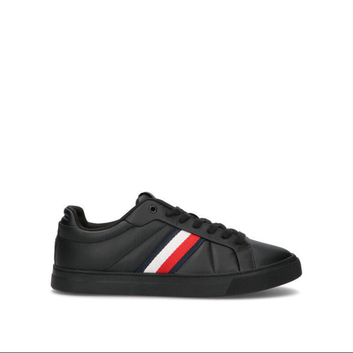 TOMMY HILFIGER Sneaker uomo nera in pelle