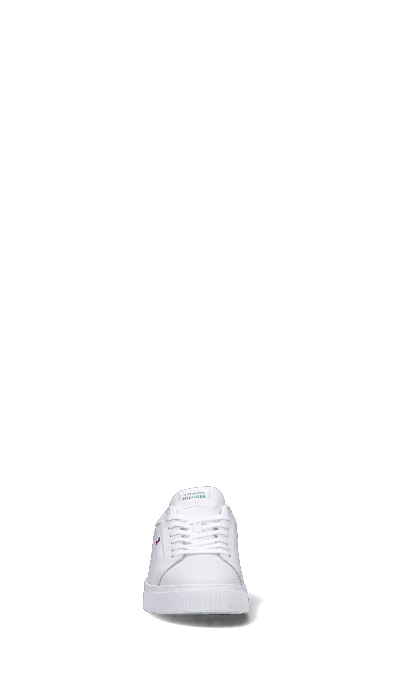 TOMMY HILFIGER Sneaker uomo bianca/verde in pelle