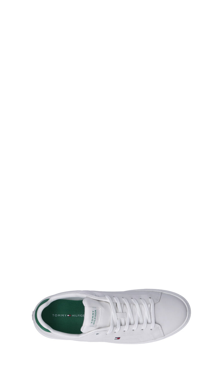 TOMMY HILFIGER Sneaker uomo bianca/verde in pelle