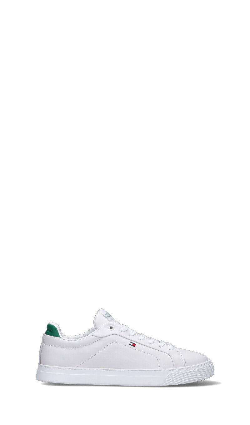 TOMMY HILFIGER Sneaker uomo bianca/verde in pelle
