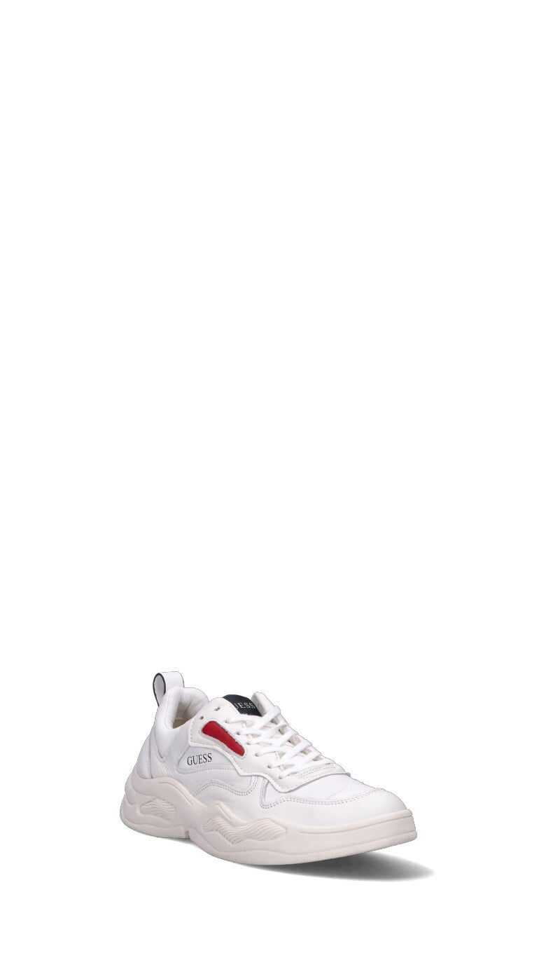 GUESS Sneaker uomo bianca in pelle