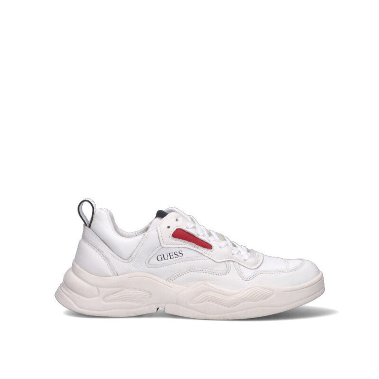 GUESS Sneaker uomo bianca in pelle