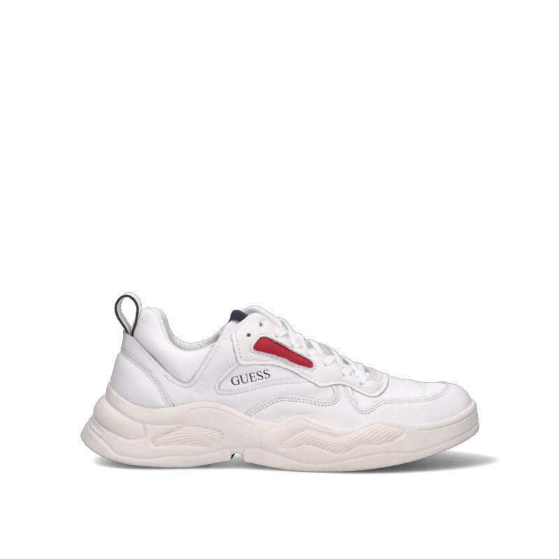 GUESS Sneaker uomo bianca in pelle