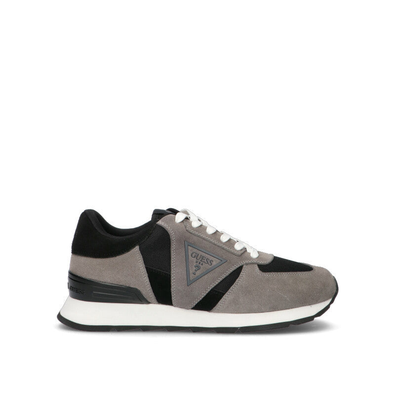 GUESS Sneaker uomo grigia/nera in suede