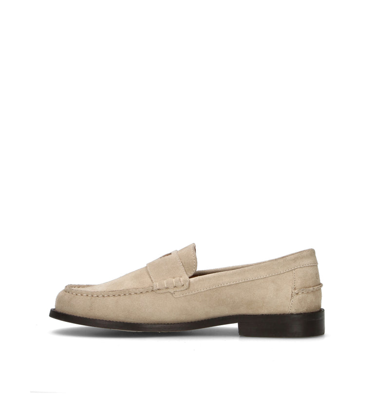 GUESS Mocassino uomo beige in suede