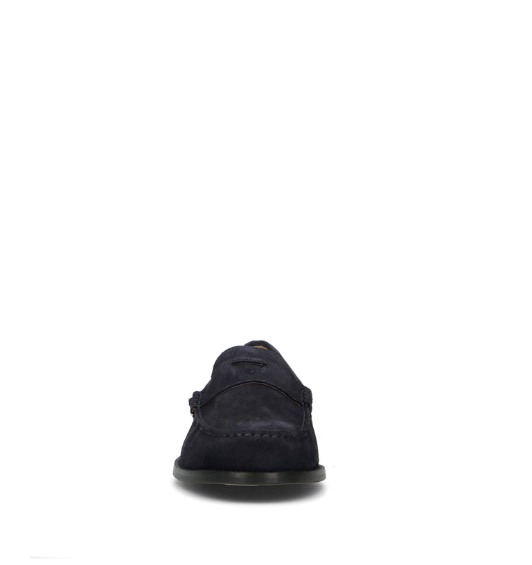 GUESS Mocassino uomo blu in suede