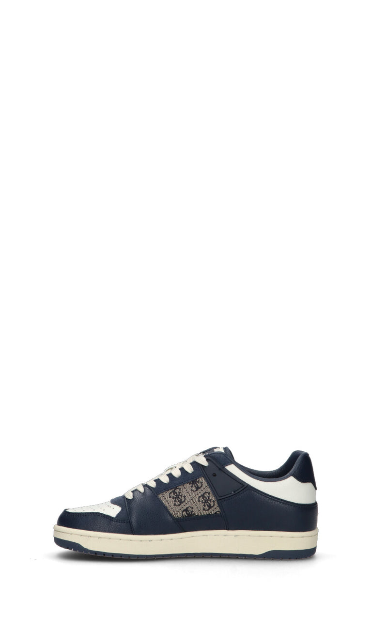 GUESS Sneaker uomo blu/bianca/beige in pelle