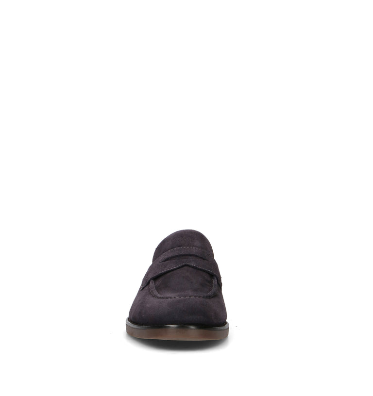 GUESS Mocassino uomo blu in suede