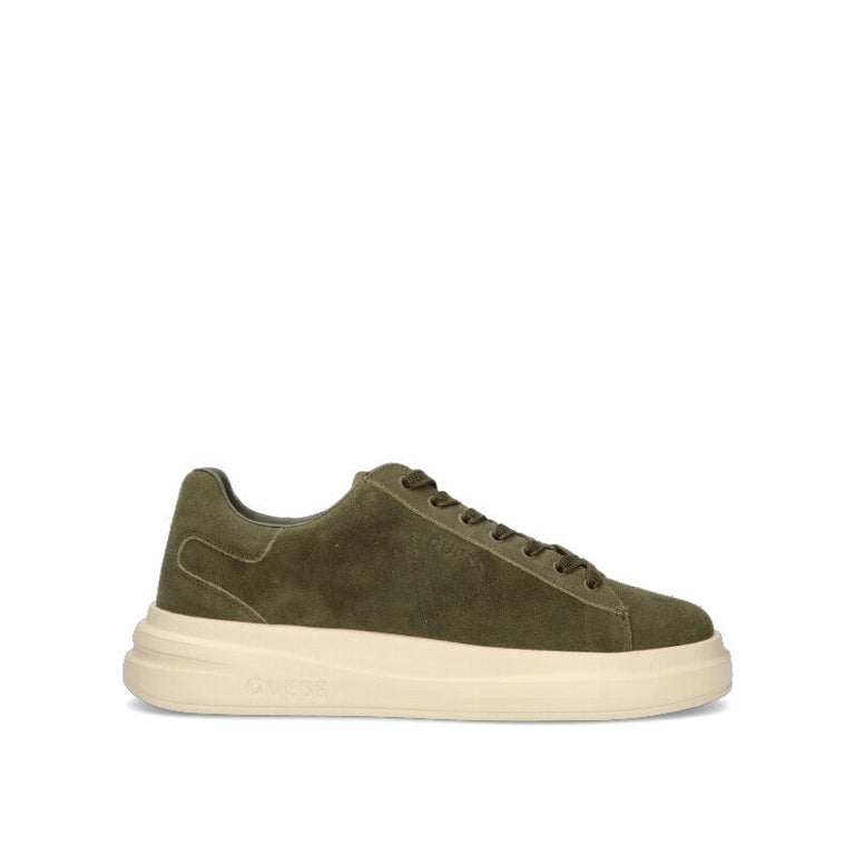 GUESS Sneaker uomo verde in suede