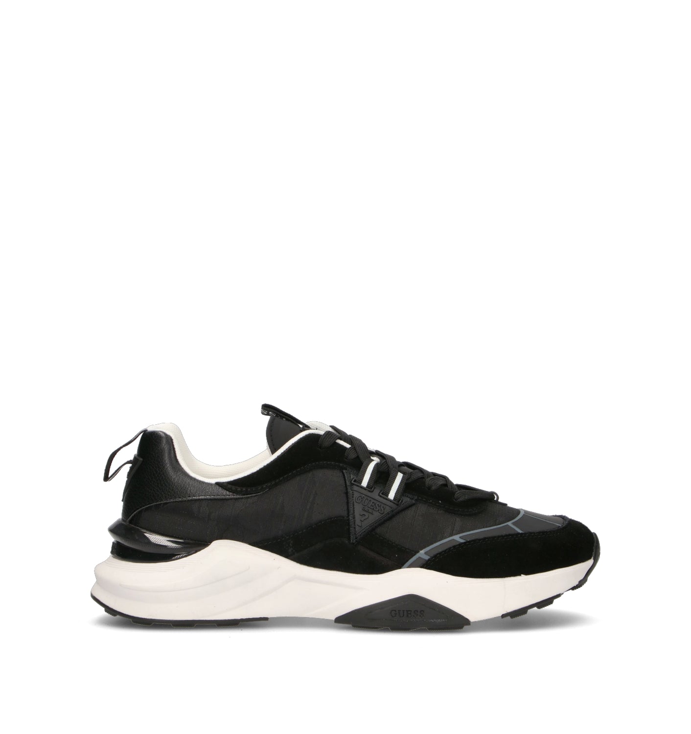 GUESS Sneaker uomo nera in suede