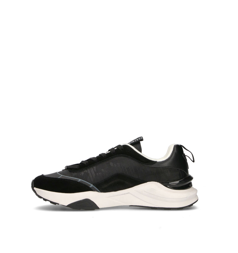 GUESS Sneaker uomo nera in suede
