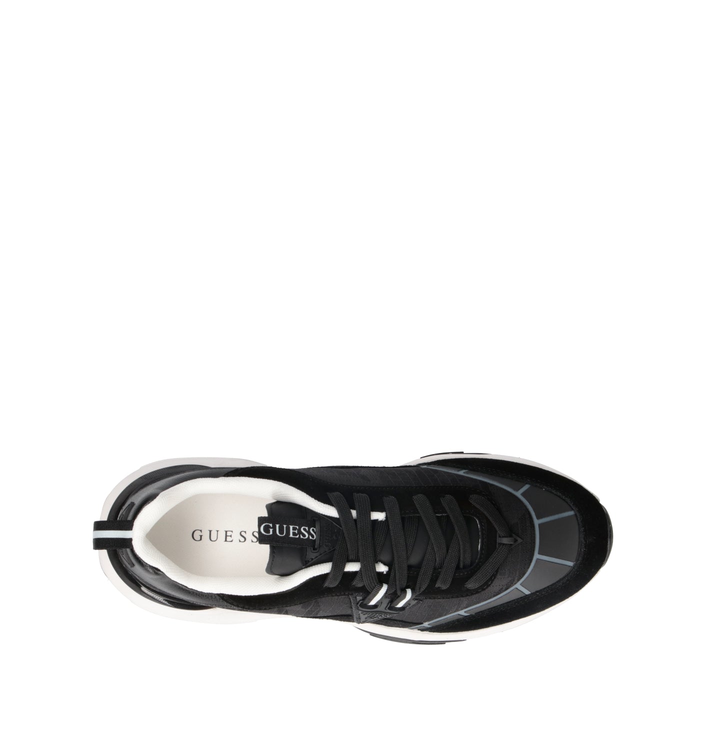 GUESS Sneaker uomo nera in suede
