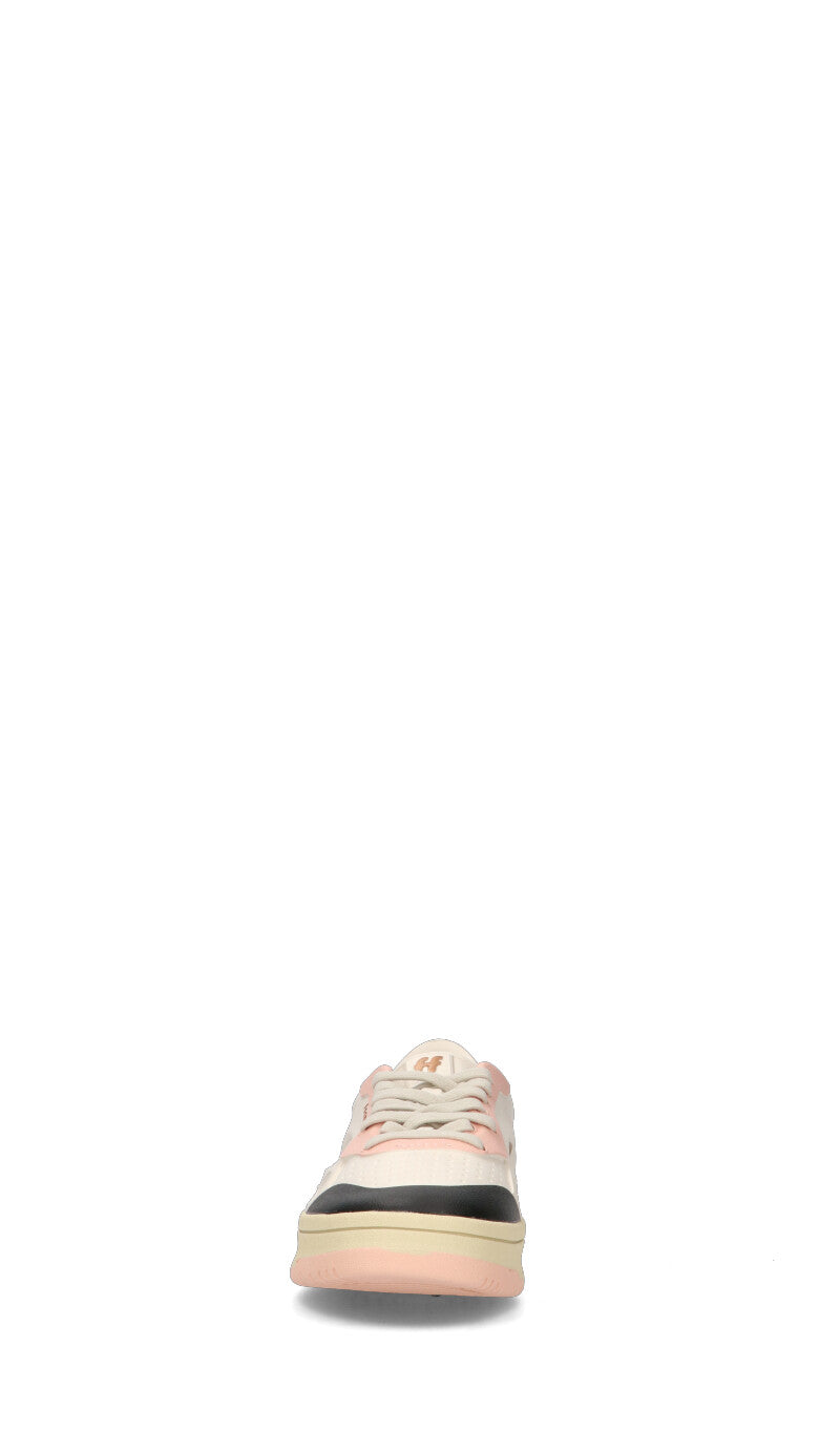 FOAMERS Sneaker donna bianca/rosa in pelle