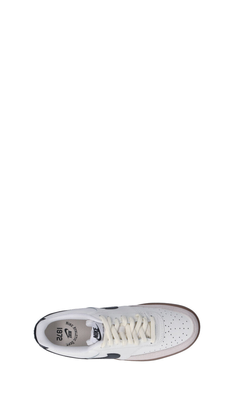 NIKE  - COURT VISION LO Sneaker uomo bianca/nera in pelle