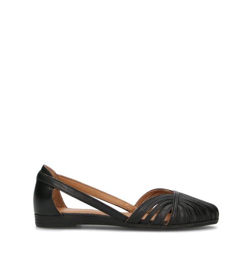 FRAU Ballerina donna nera in pelle