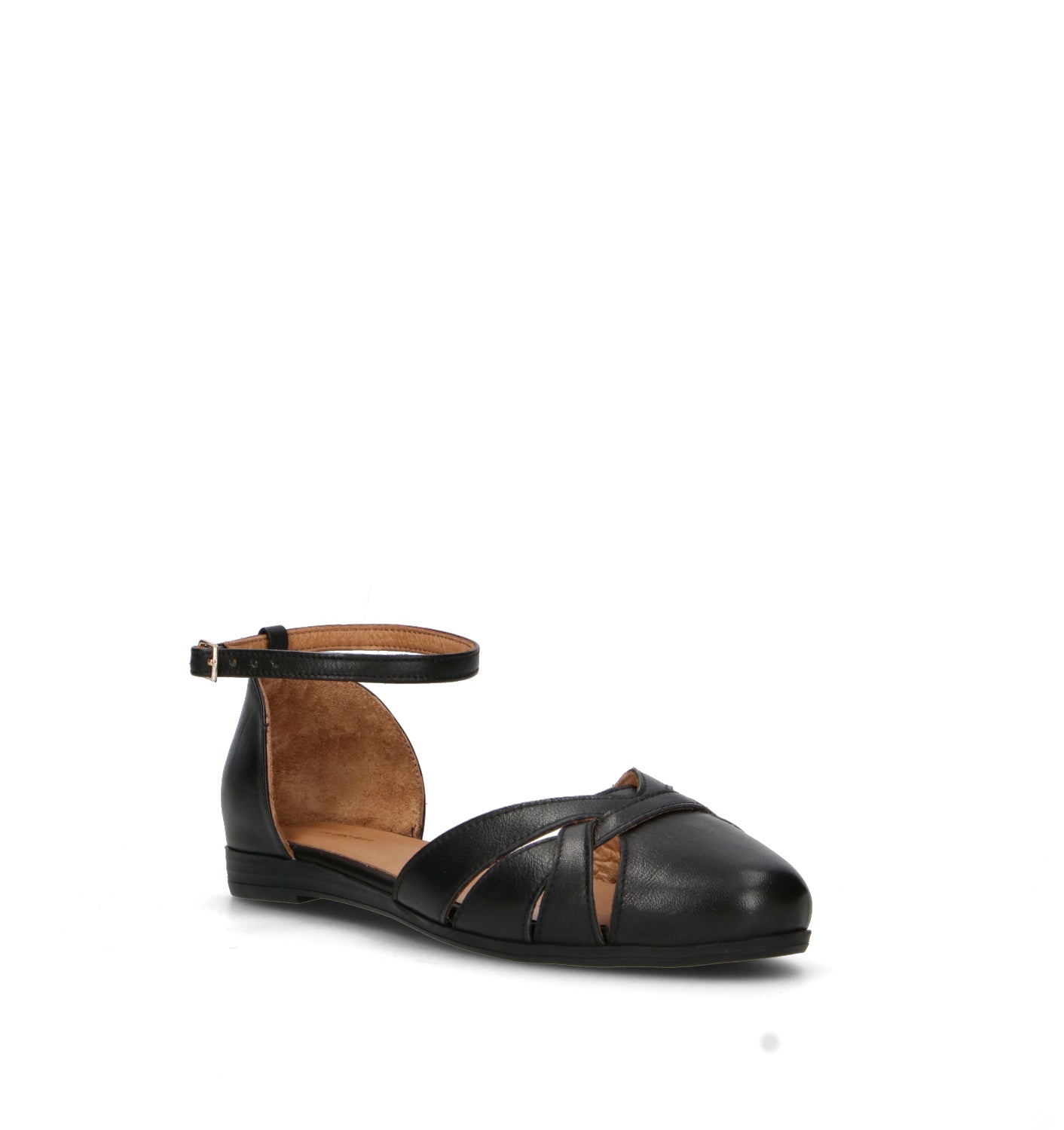 FRAU Ballerina donna nera in pelle