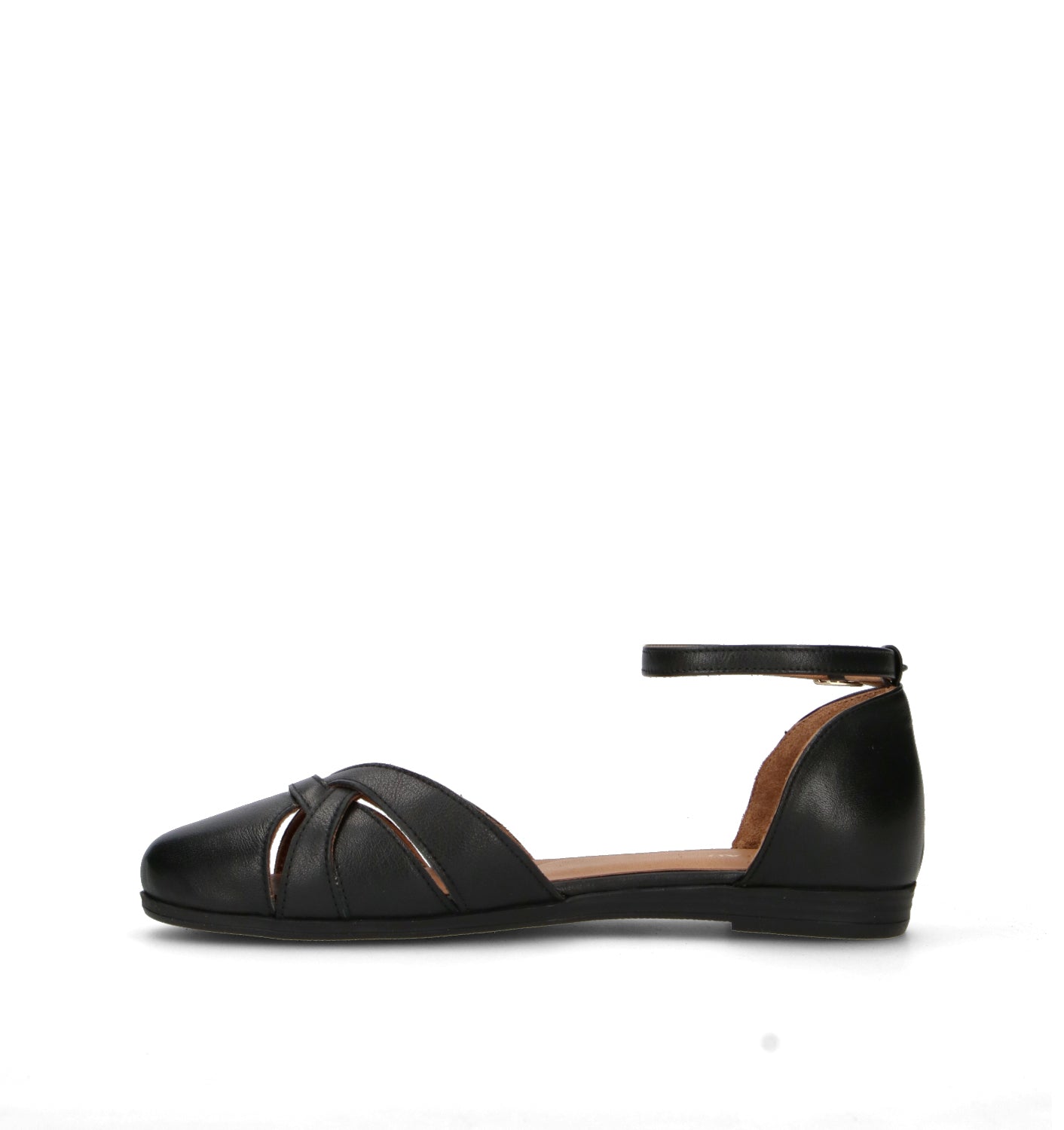 FRAU Ballerina donna nera in pelle